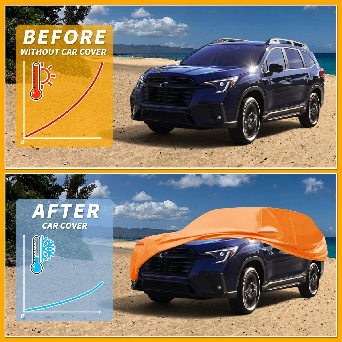 Waterproof All Weather Car Cover for Subaru Ascent (2019–2023)