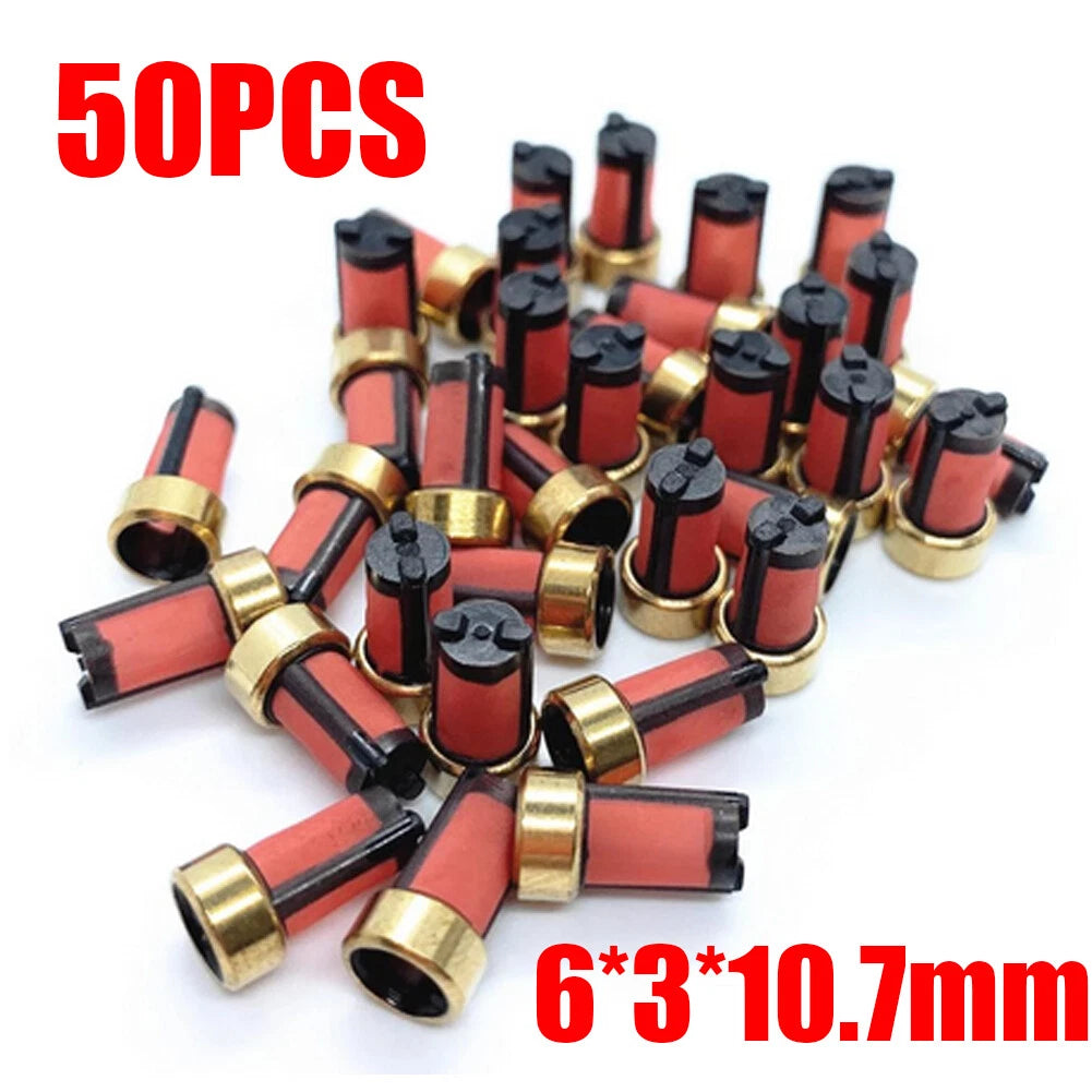 50 PCS Fuel Injector Micro Basket Filter for Toyota Denso (ASNU003)
