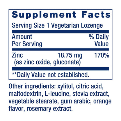 Zinc Lozenges for Life Extension (60 Count)