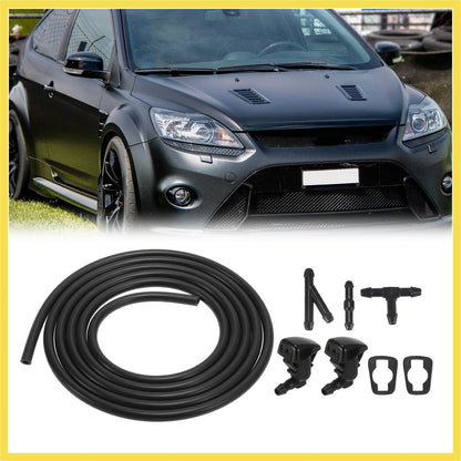 Front Windshield Washer Nozzles Kit for Ford Focus (2008–2009) 8S4Z17603AA