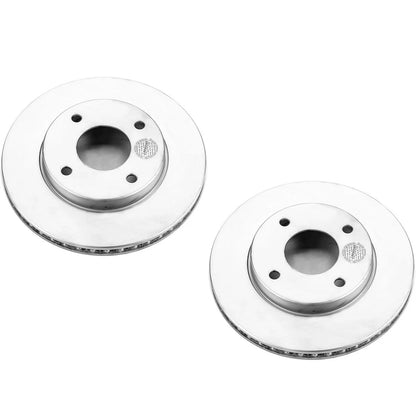 Set of 2 Powerstop Brake Discs Front for Nissan Versa (2009–2011)