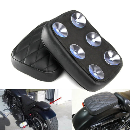 Rear Fender Passenger Pillion Pad Seat for Harley Dyna (6 Suction Cups)
