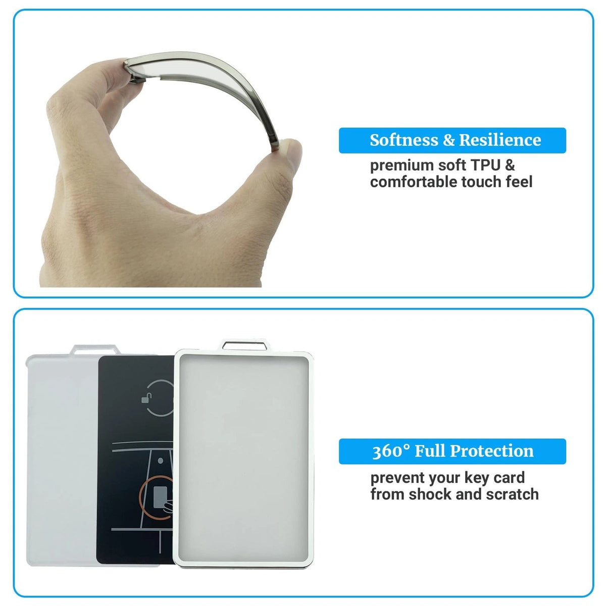 Transparent Card Holder for Tesla Model Y/3/S/X (2020–2023)