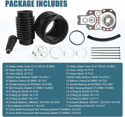 Transom Repair Kit with Gimbal Bearing for Mercruiser Alpha One Gen 2