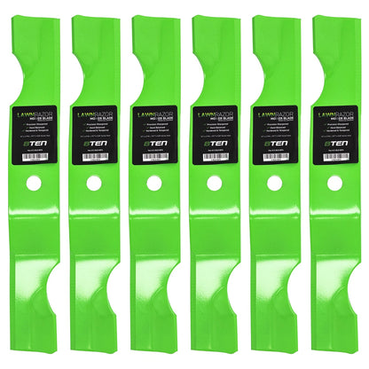 Set of 6 Notched High Lift Blades for Ariens Zoom 42 (04265400)