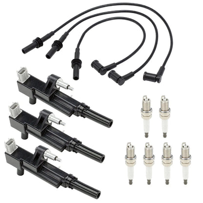 Ignition Coil and Spark Plug Kit for Ram 1500, Jeep Liberty, Dodge Nitro (2009–2012) - 18120498, UF640, 5149199AA, 5C1709, C1652, E1140, CLS1324