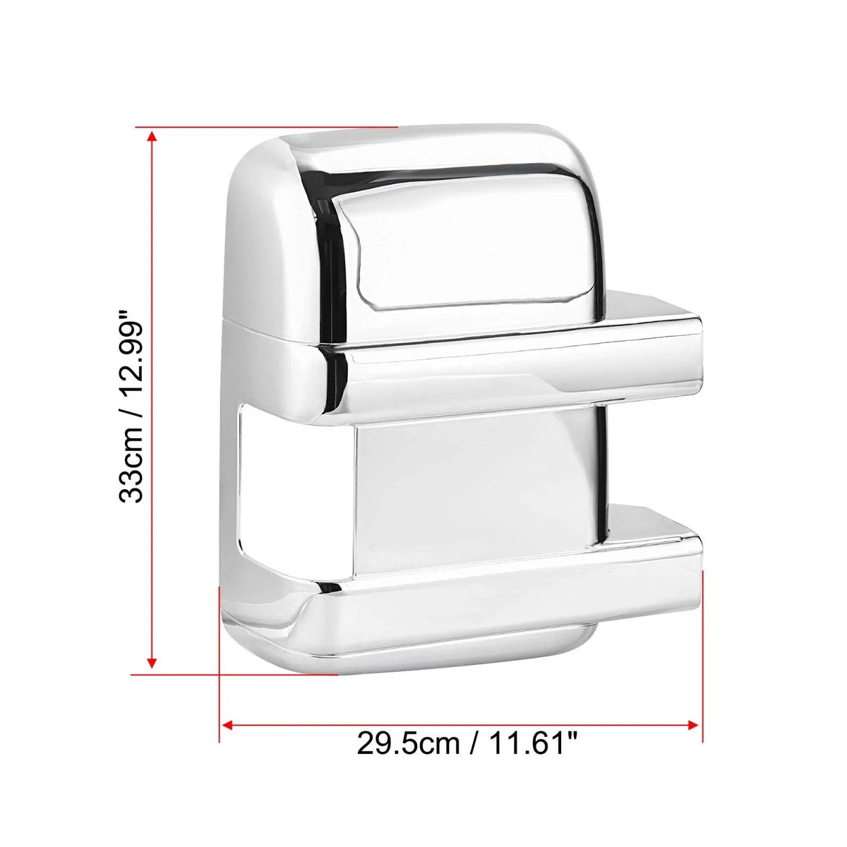 Chrome ABS Side Door Mirror Covers for Ford F250 F350 F450 (2008–2016)