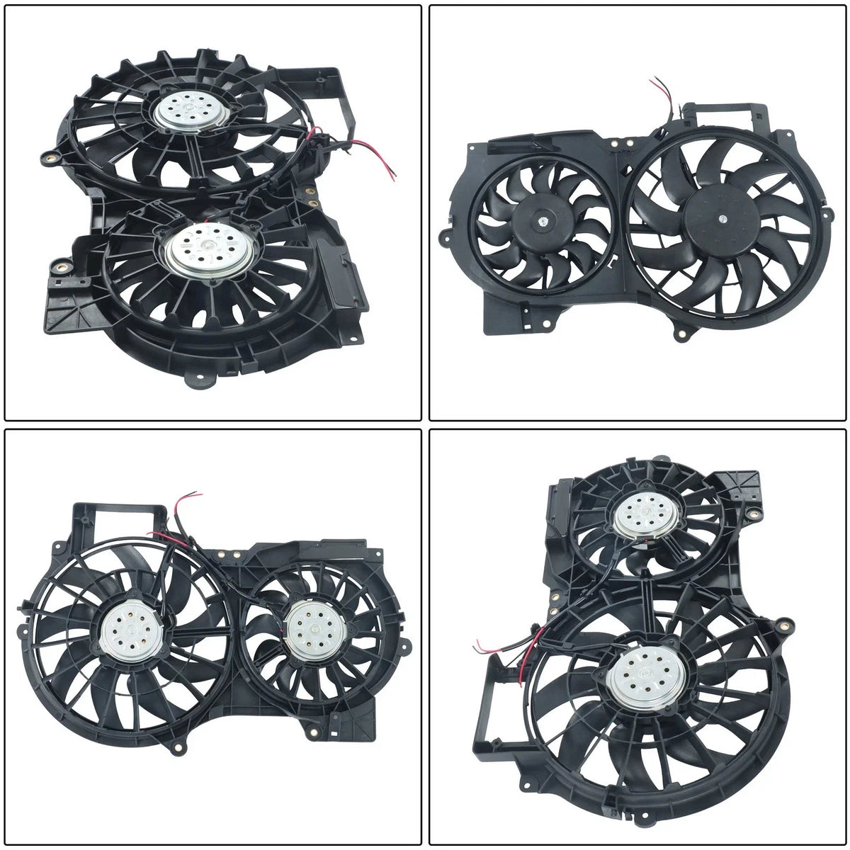 Dual Engine Radiator Cooling Fan Assembly 620-835 for Audi A6 V6 3.2L (2006–2011)