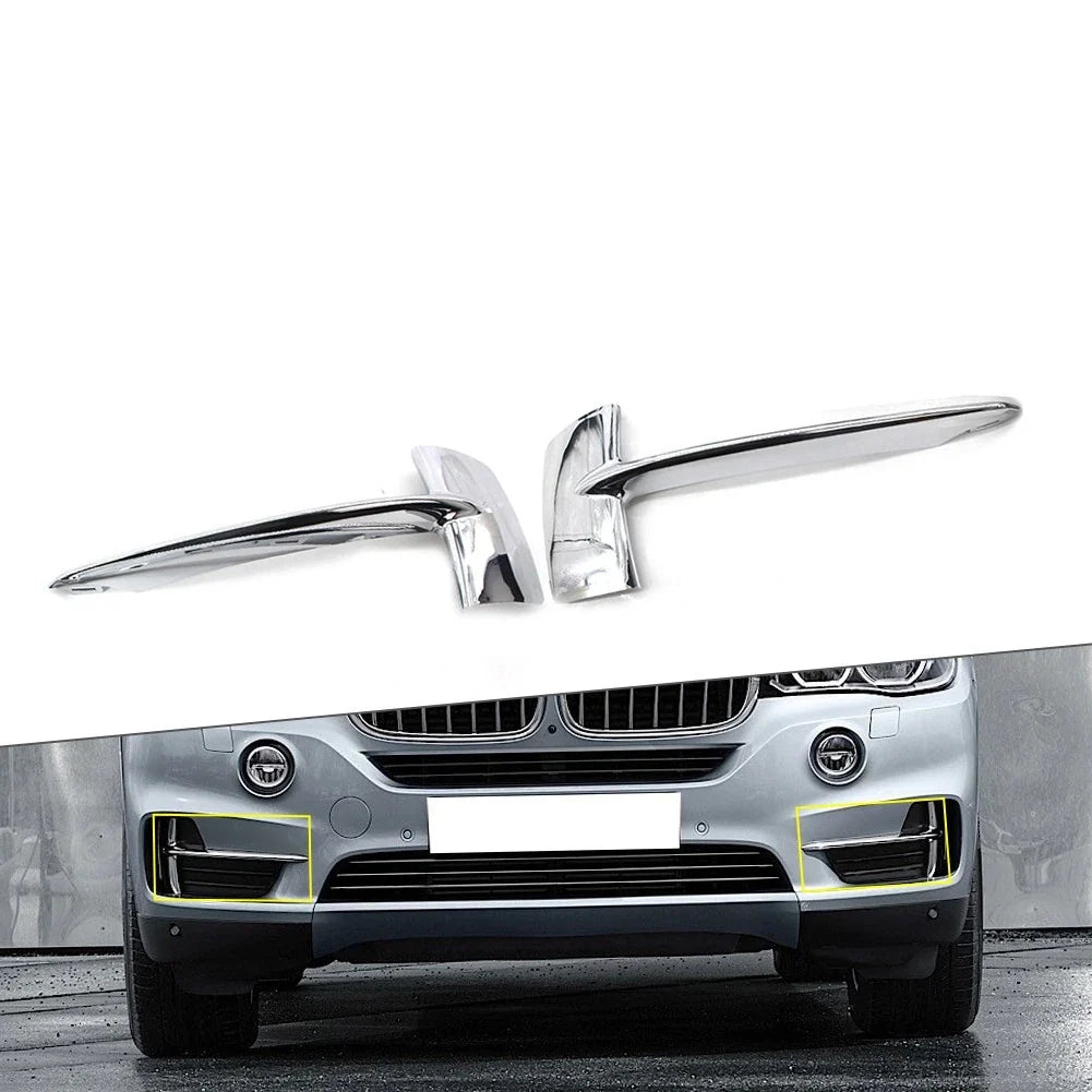 Set of 2 Front Bumper Grille Trim Chrome for BMW X5 F15 (2014–2018)