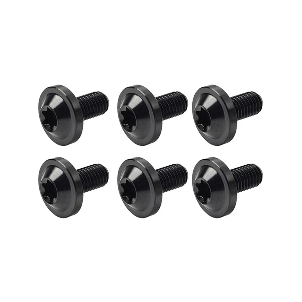 6 x Black Titanium M6x10mm Torx Head Bolts for Bike Motorcycle
