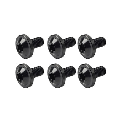 6 x Black Titanium M6x10mm Torx Head Bolts for Bike Motorcycle