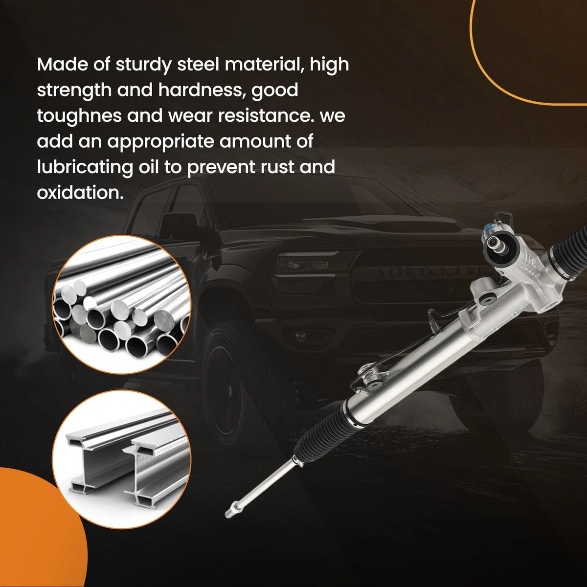 Power Steering Rack and Pinion for VW LT II Pritsche (1997–2006)