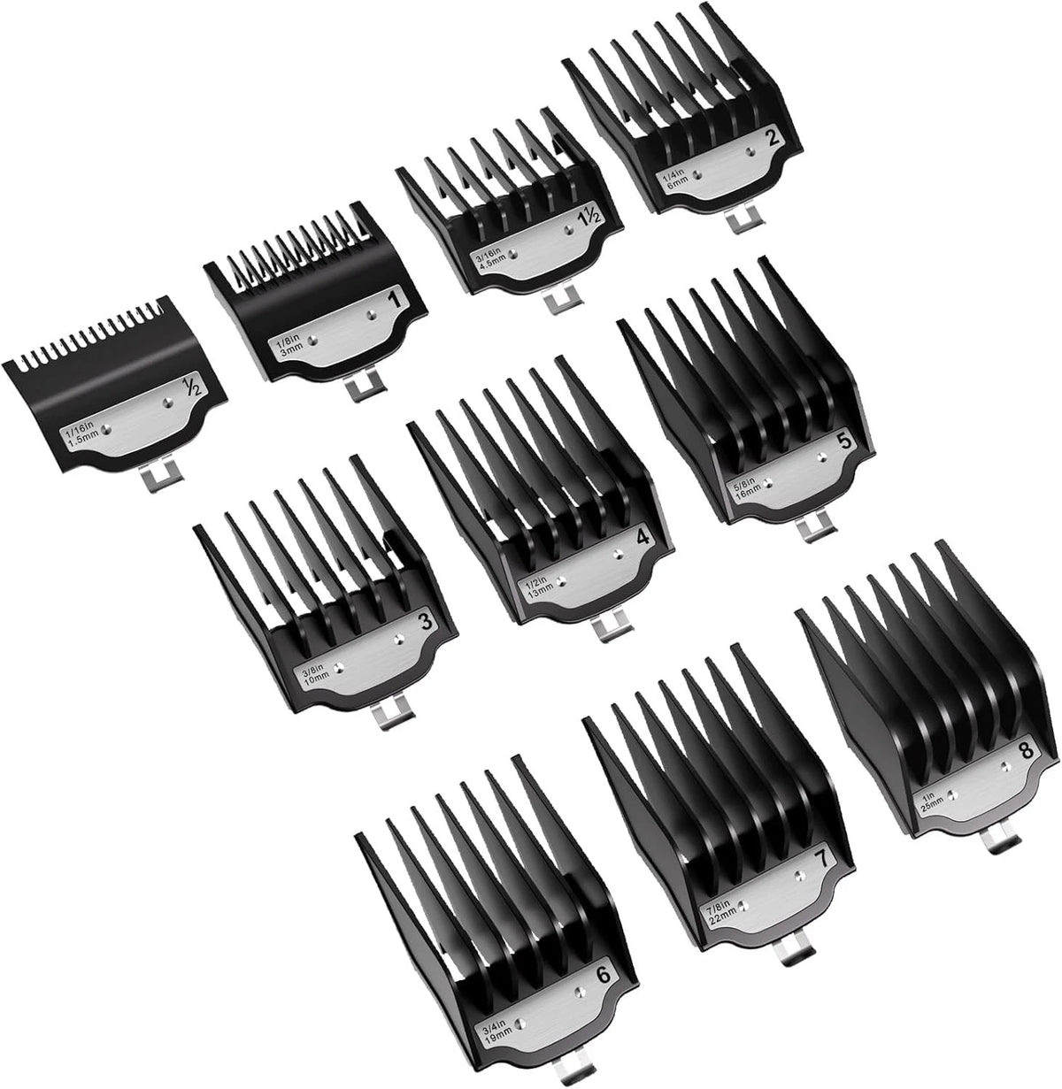10 Pcs Clipper Guards for Wahl Professional Clippers