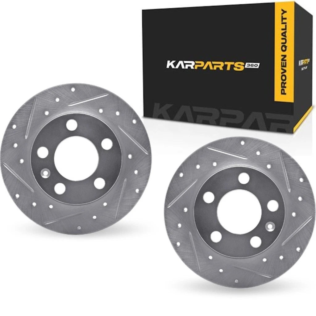 Drilled and Slotted Brake Rotors for Seat Arona (2018–2019) ALX-PAU-DF-7002-74038-CLA10