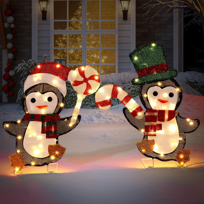 2 Piece LED Lighted Animal Decorations for Holiday Party