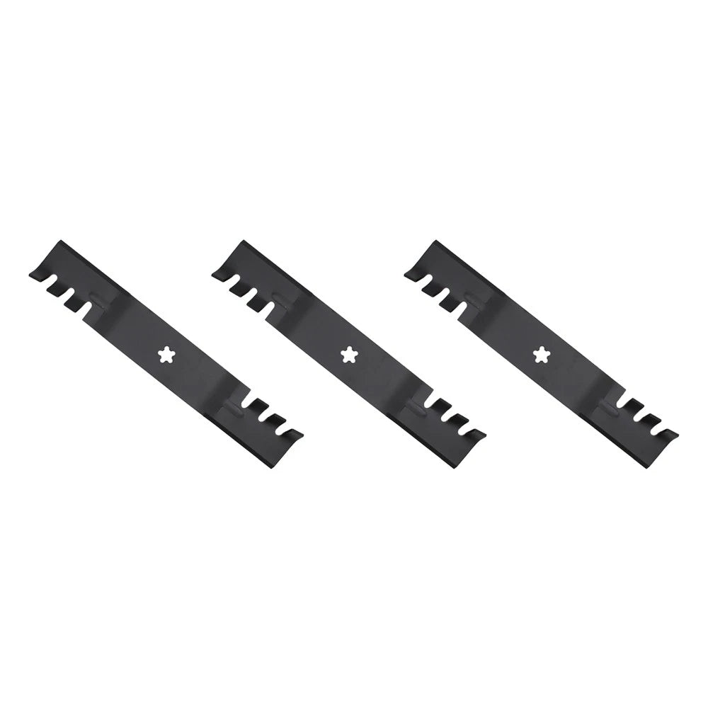 Set of 3 Toothed Mulching Blades for Husqvarna (Fits 532 18 72-55)