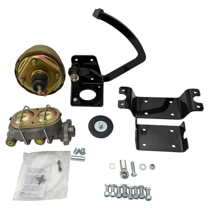 7" Dual Booster Master Cylinder Under Floor Kit for 1932 Ford Car