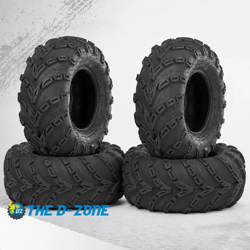 Set of 4 Mudlite XL 25" ATV UTV Tires 25x8x12, 25x10-12 (560363)