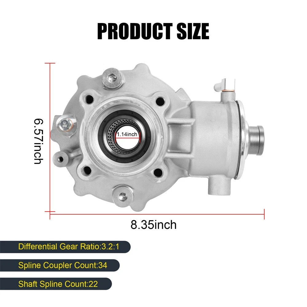 Rear Differential Gear Case for Suzuki Ozark 250 (2002–2008) 27400-05G00, 27400-05G10, 27400-05G02