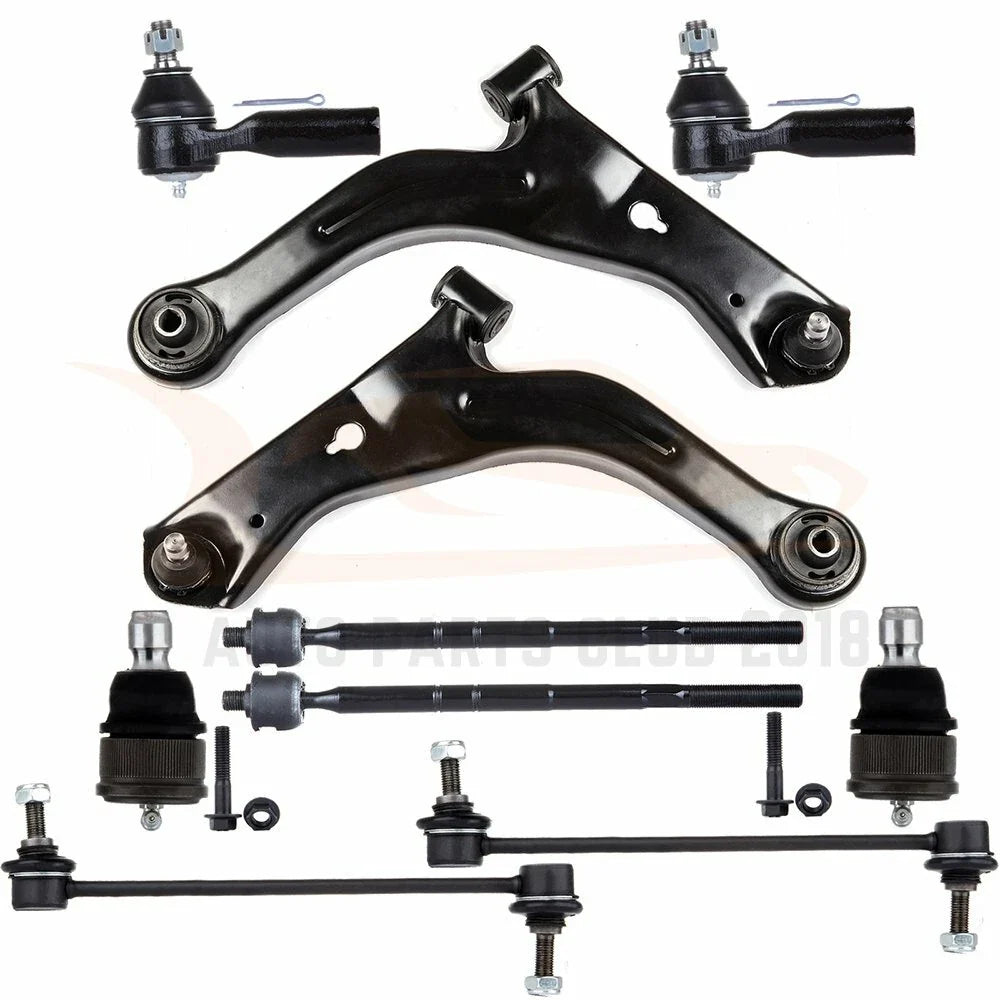 Set of 10 Front Control Arms Tie Rods for Ford Escape Mazda Tribute (2001–2004)