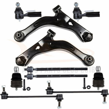 Set of 10 Front Control Arms Tie Rods for Ford Escape Mazda Tribute (2001–2004)