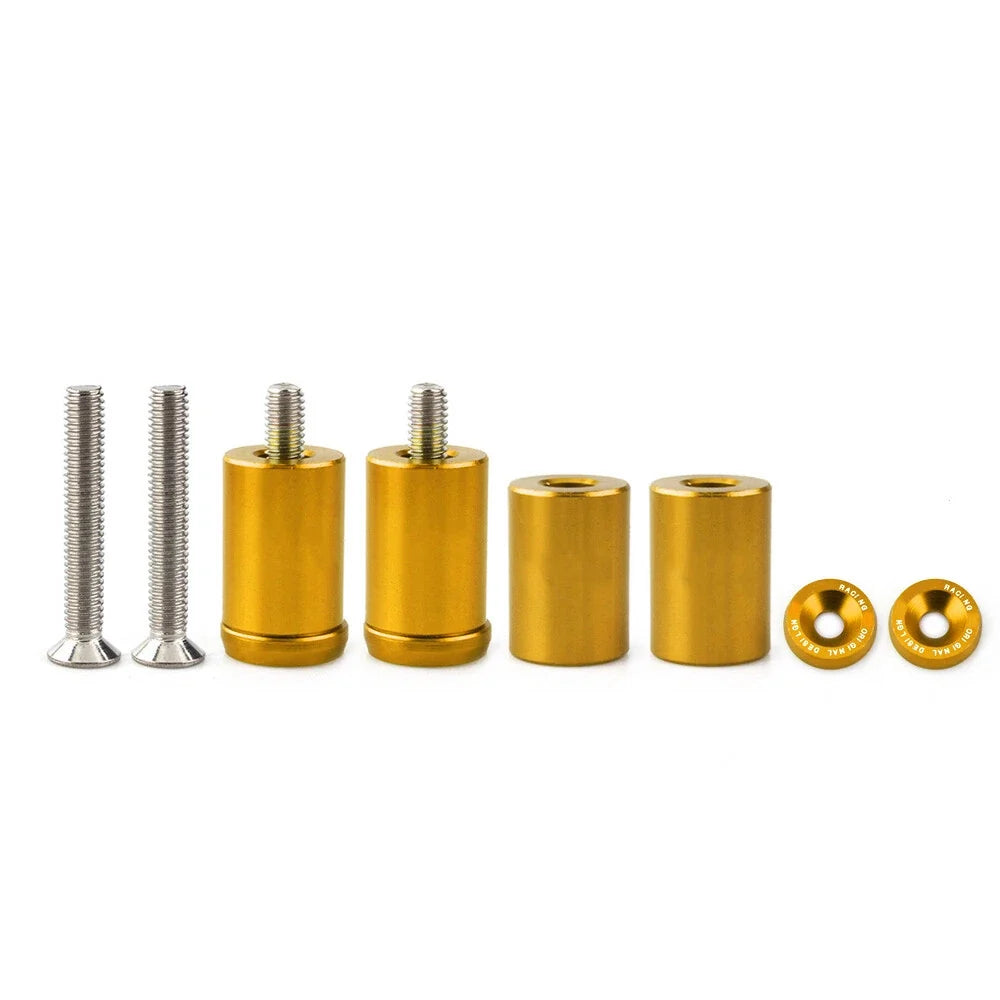 Set of 4 Alloy Billet Hood Vent Spacer Risers for Turbo Engine Swap