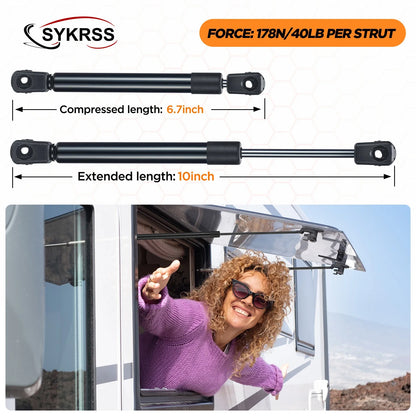 Set of 2 Gas Struts 10 Inch 40lb for Tool Box C16-09322