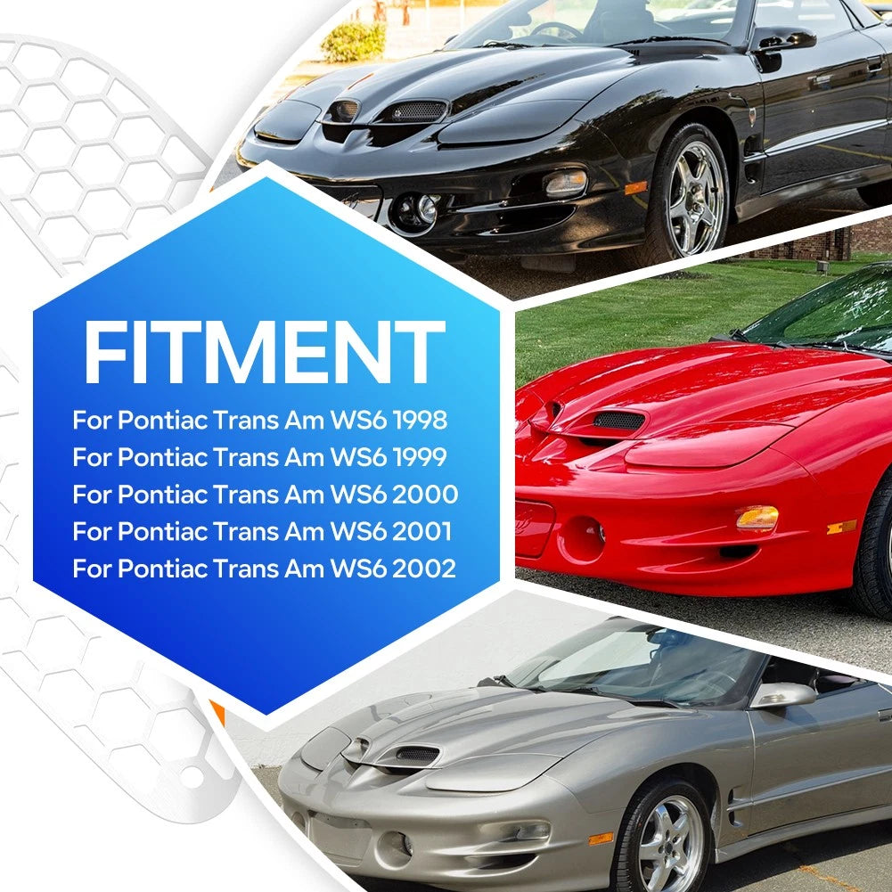 Air Hood Grille Inserts for Pontiac Firebird Trans Am WS6 (1998–2002)