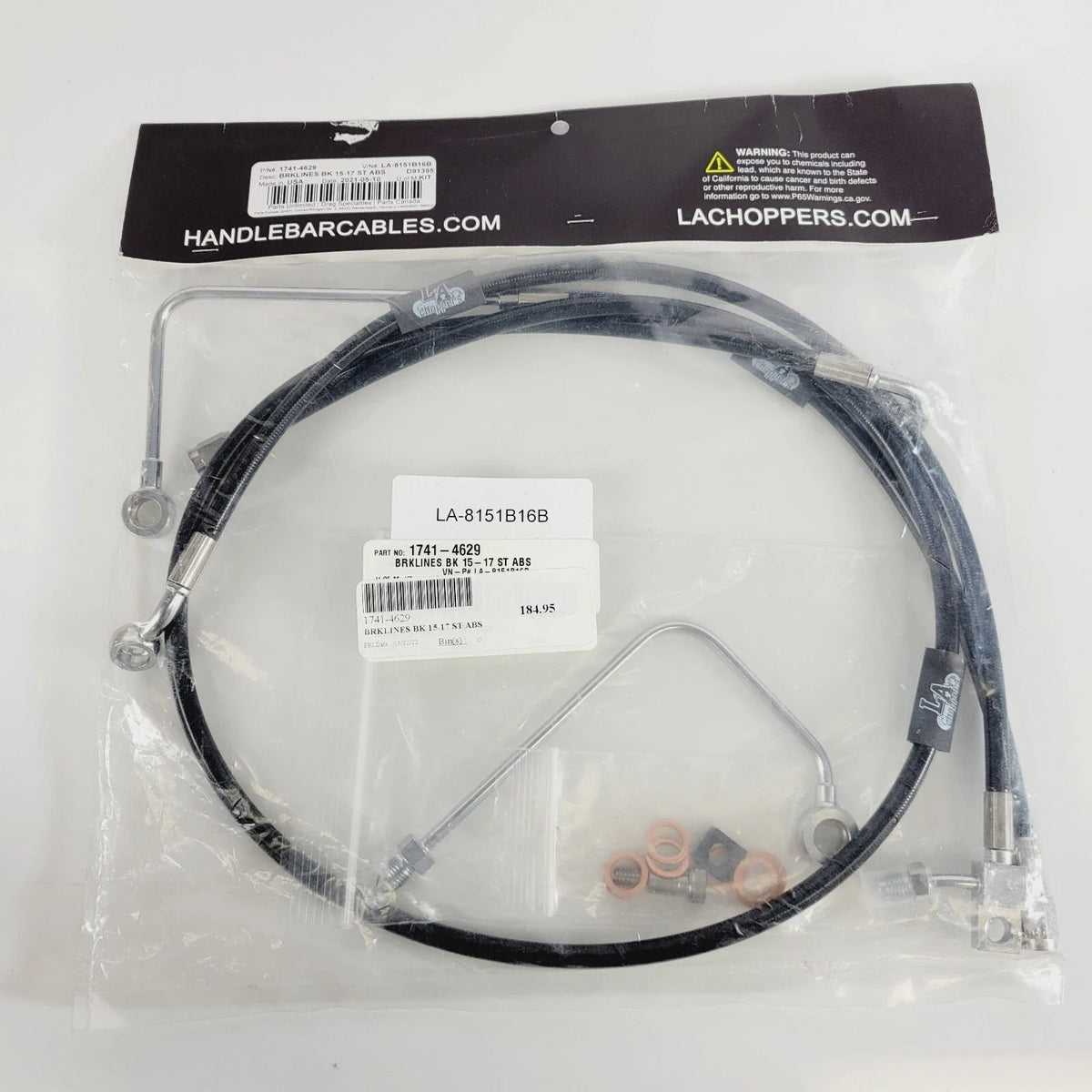 Replacement Brake Line Kit LA-8151B16B for Harley Fatboy
