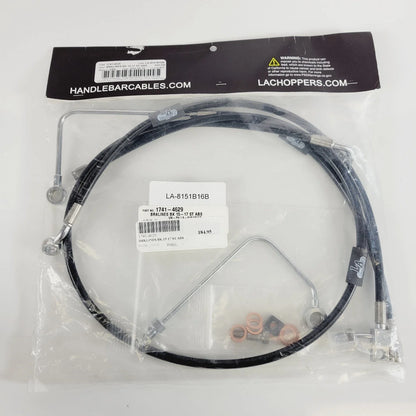 Replacement Brake Line Kit LA-8151B16B for Harley Fatboy