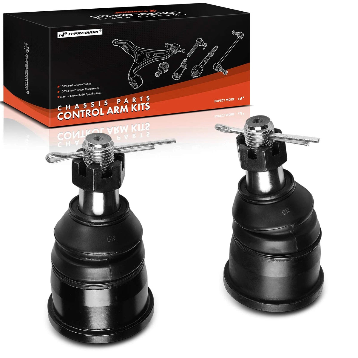 2X Front Lower Ball Joint for Chevrolet C10, GMC C10 (3829439, MK6023)