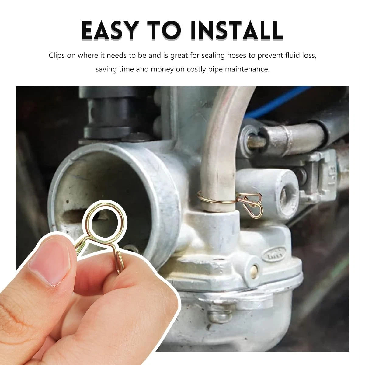 310PCS Spring Hose Clamps for Automotive Applications (5-13mm)
