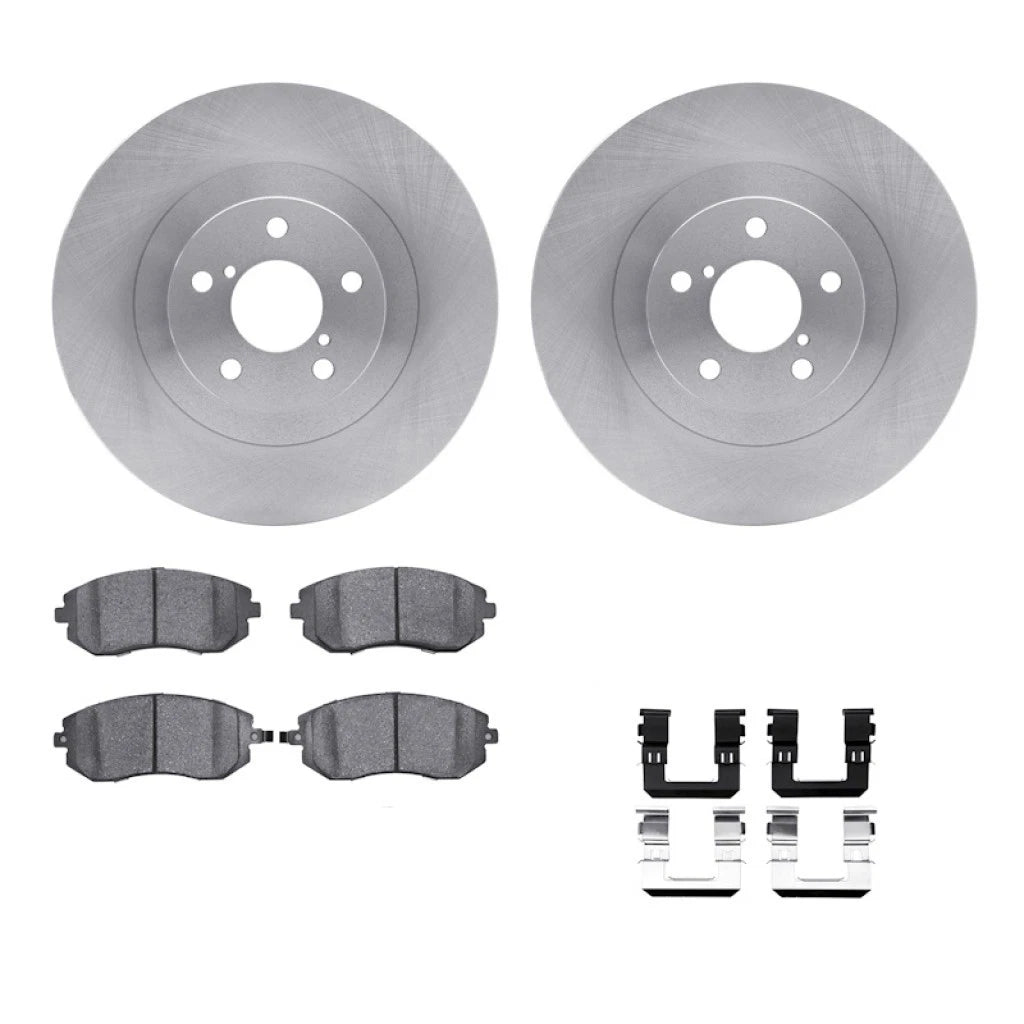 Brake Rotor Set with Pads for Subaru Baja (2004–2006) ALX-PAU-DF-6512-13195-CLA1