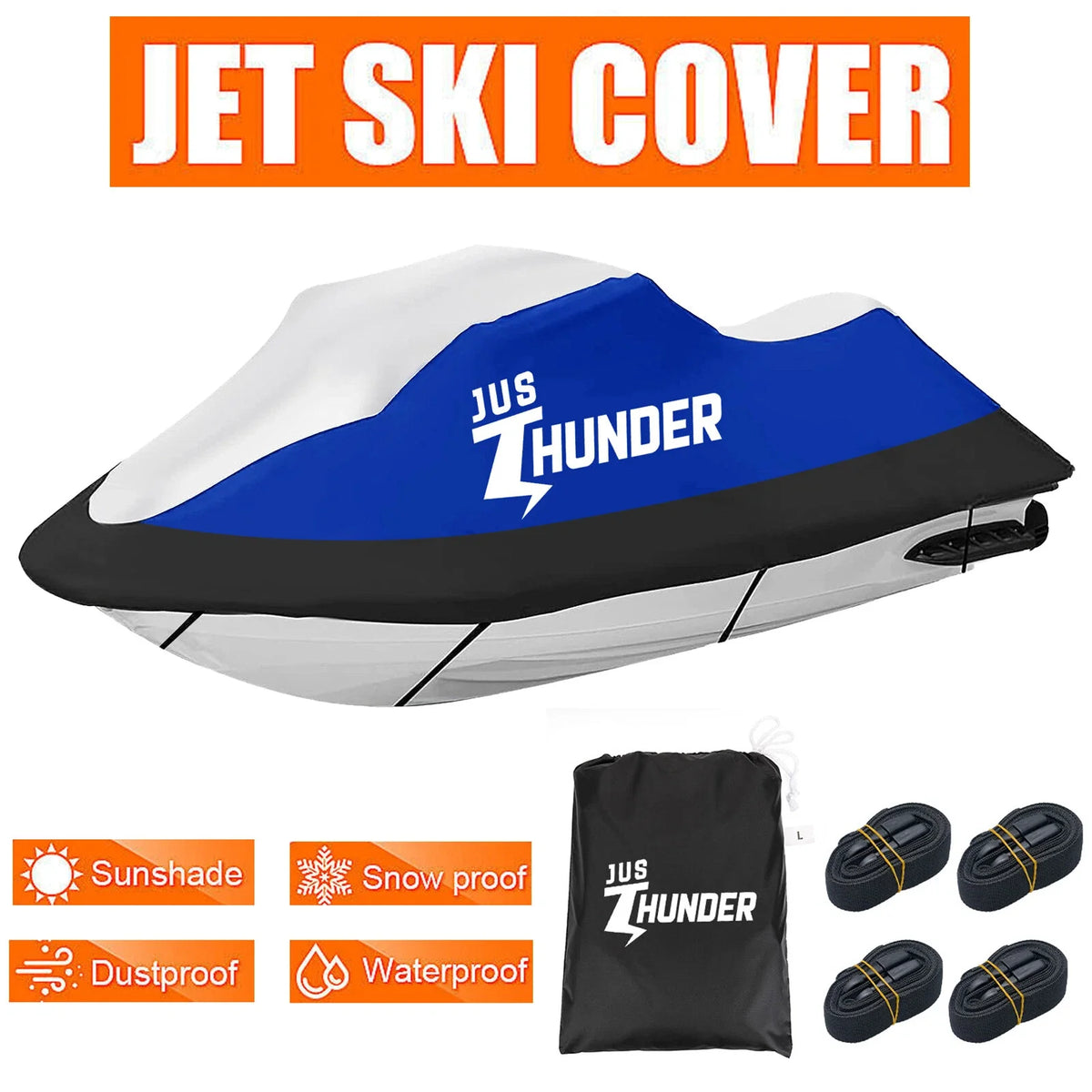 Watercraft Jet Ski Cover for Waterproof UV Protects