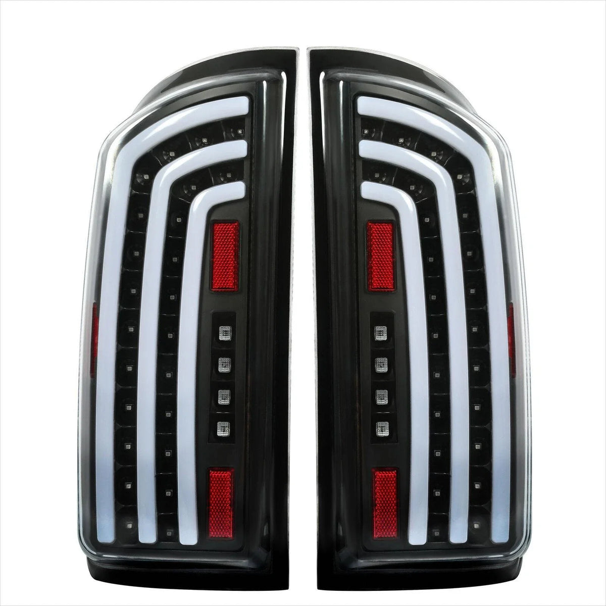 LED Tube Bar Clear Tail Lights for Dodge Ram 1500 2500 3500 (2007–2009)