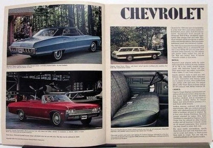 1968 Chevrolet Full Line Sales Brochure for SS 396 Malibu Camaro Corvette Nova