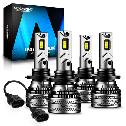 4PCS LED Headlight Bulbs 9005 9006 for High Low Beam (6500K) NSA500N9690059006