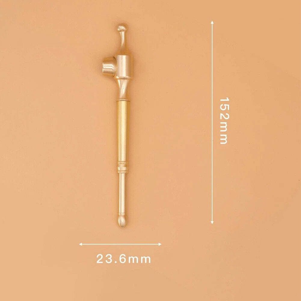 Smoking Brass Portable Pipe for Tobacco and Cigarettes