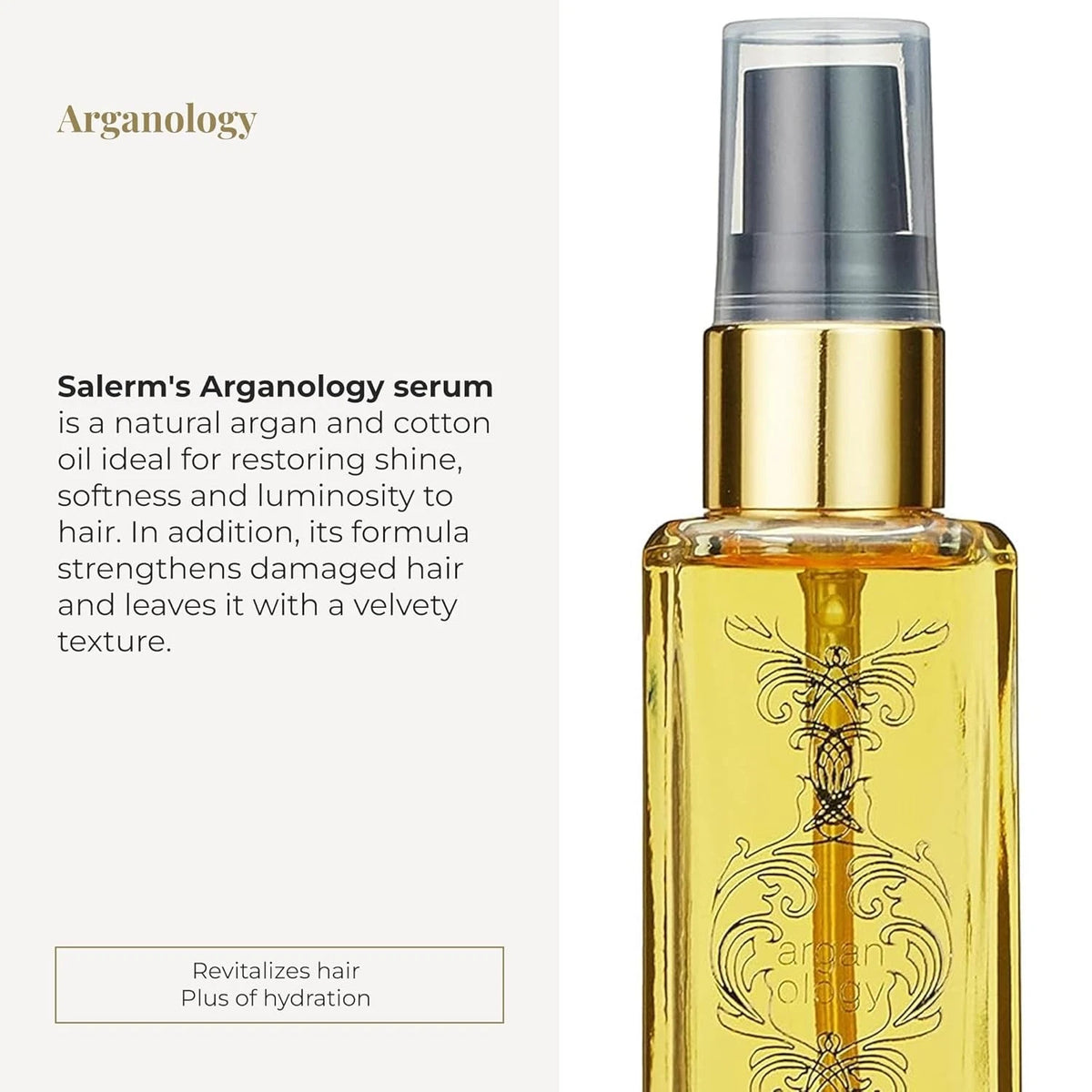 Argan Oil Hair Serum for Biokera Arganology (60 2 Ounce)