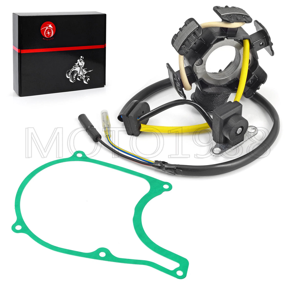 Stator and Gasket for Honda CRF100F (2004–2013) 11394-KN4-750, 11394-KN4-751, 11394-149-000