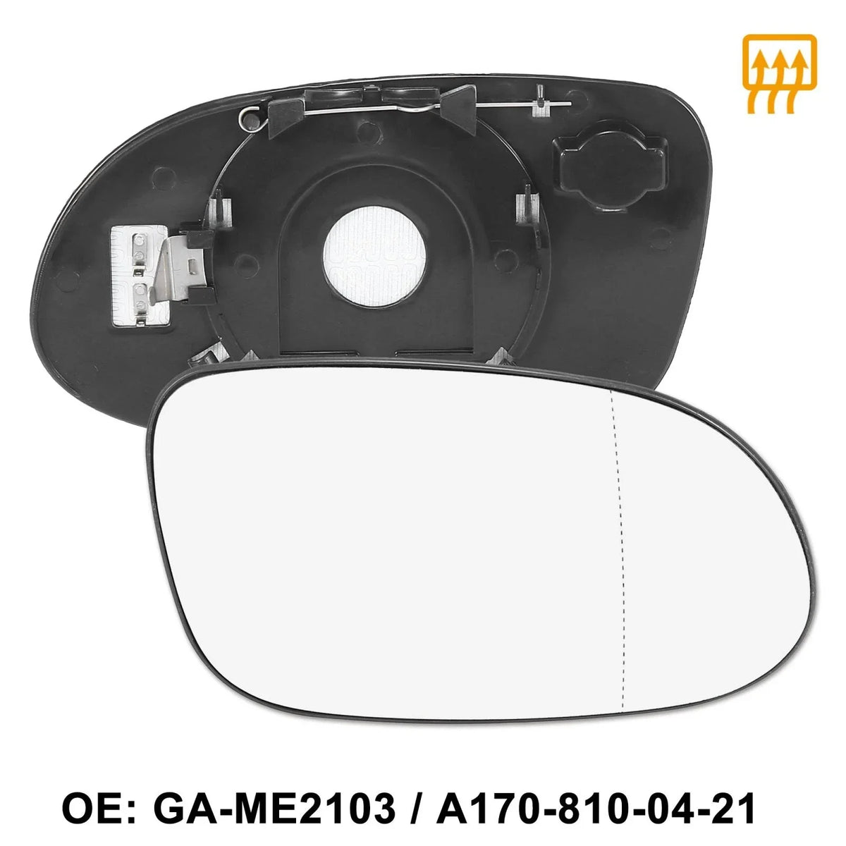 Heated Right Side Mirror Glass for Mercedes-Benz CLK55 SLK320 (2003–2009)