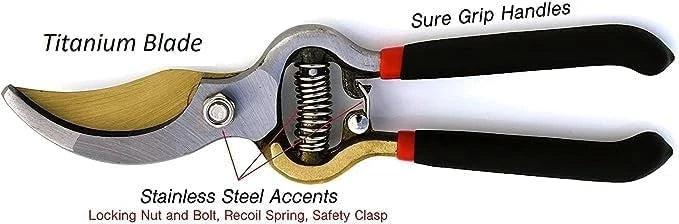 Indestructible Titanium Garden Clippers for Professional Use