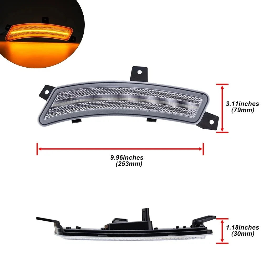 2X LED Front Side Marker Light for GMC Yukon, Chevy Tahoe, Cadillac Escalade (2025–2025)