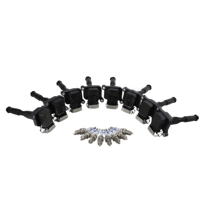 Set of 8 Ignition Coils & 8 Double Platinum Spark Plugs for BMW V8 N62 (2001–2010)
