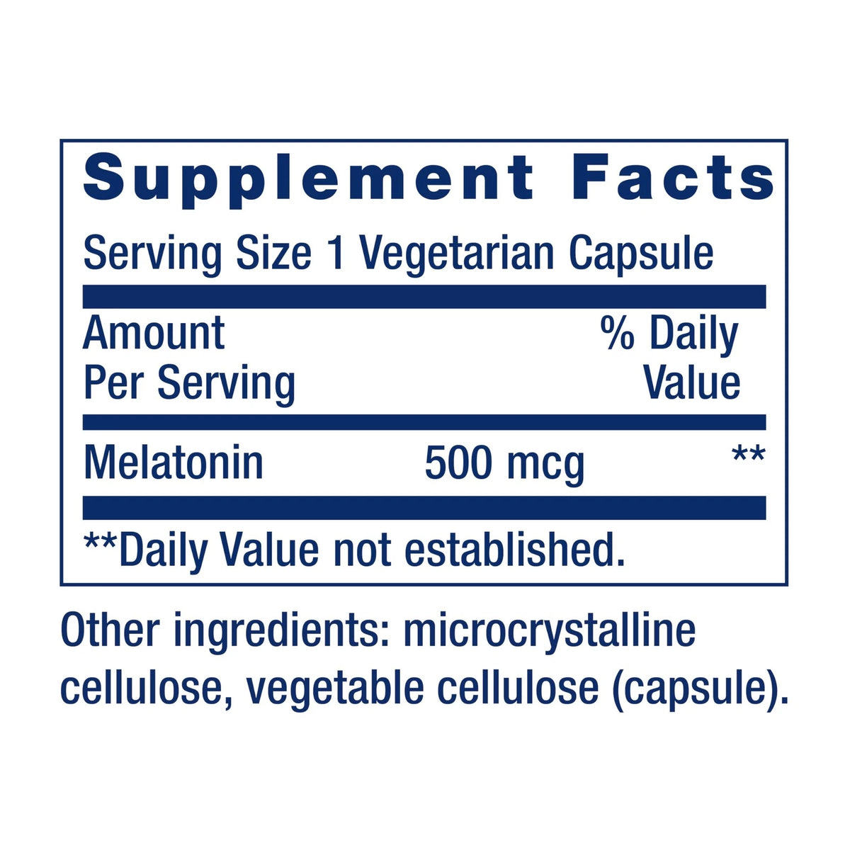 Melatonin 500 mcg for Life Extension (200 Count)
