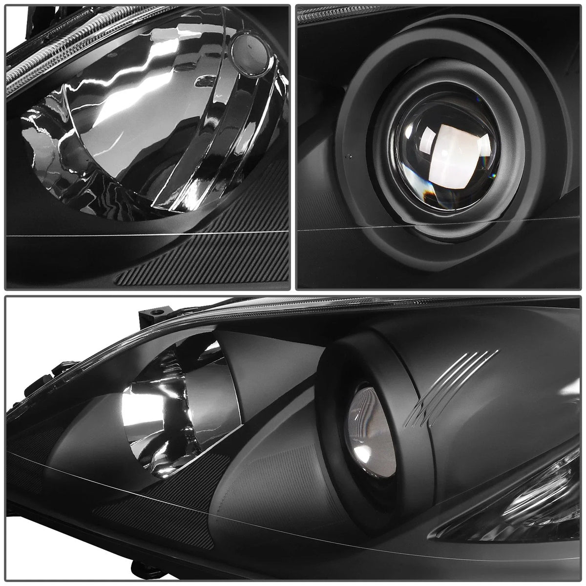 Projector Headlights for Lexus ES350 (2007–2009) - Black Housing, Clear Corner