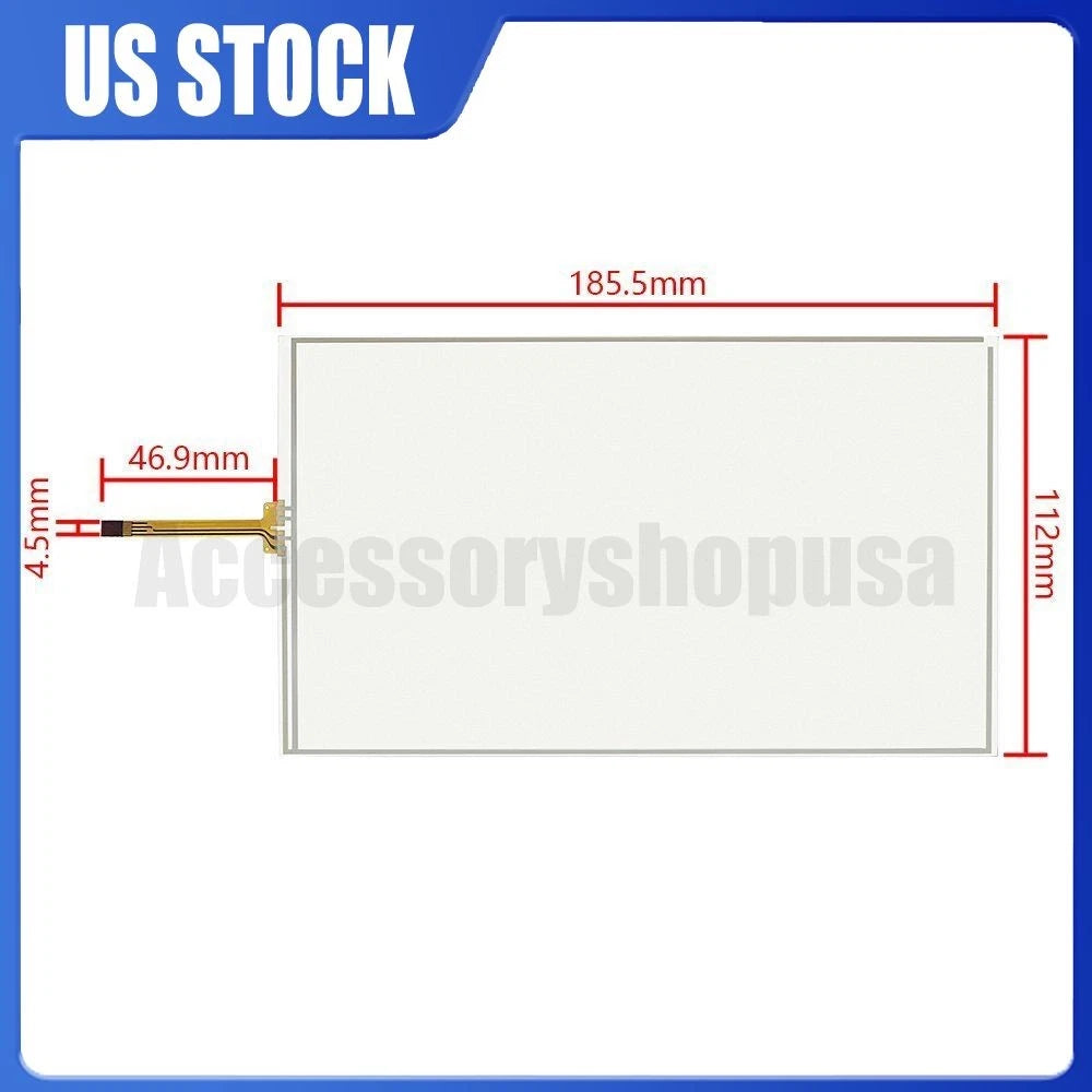 Touch Screen Glass Digitizer Panel for Toyota Highlander (2014–2019) - LA080WV2, 86140-0E051, 86100-0E250, 86100-0E251