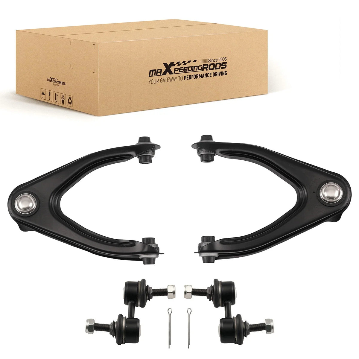 Set of 4 Front Upper Control Arms & Sway Bars for Honda CR-V (1997–2001)