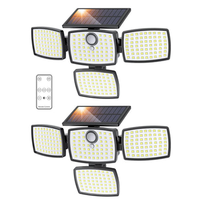4X Solar Motion Sensor Lights for Outdoor Use (3000LM)