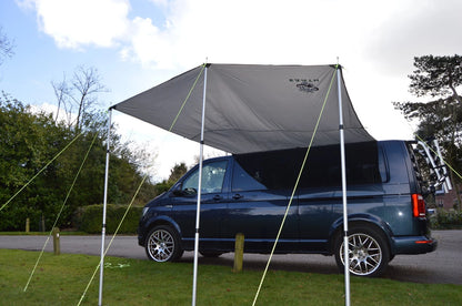 Set of 2 Awning Canopies for Campervan Caravan 2.4x3m Grey